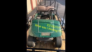 I bought an EZ-GO golf cart to restore!! But is it junk? EZ GO Part 1