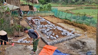 Ex-husband and Yen decided to build a solid pig barn \/Day 1 \/part 1