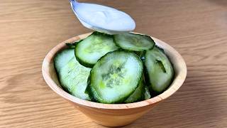 🥒 This CUCUMBER SALAD for breakfast keeps your gut and skin healthy ❗️