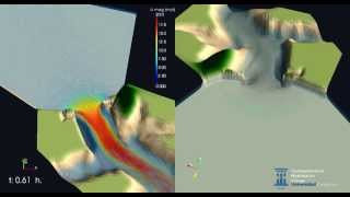 Simulation of erodible Dam Breach