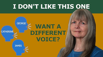 Changing Voices in Windows 10