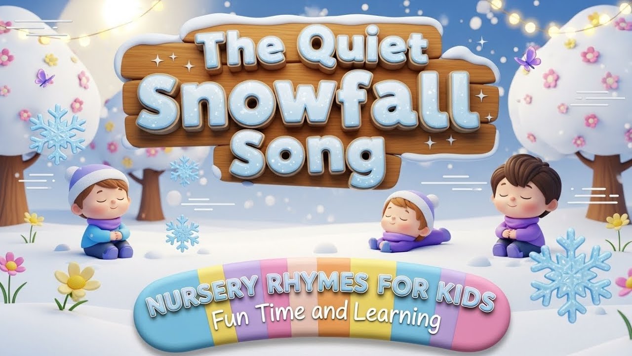 ❄️🌨️ Песенка о тихом снегопаде | Детские песенки для спокойствия и осознанности 🎵