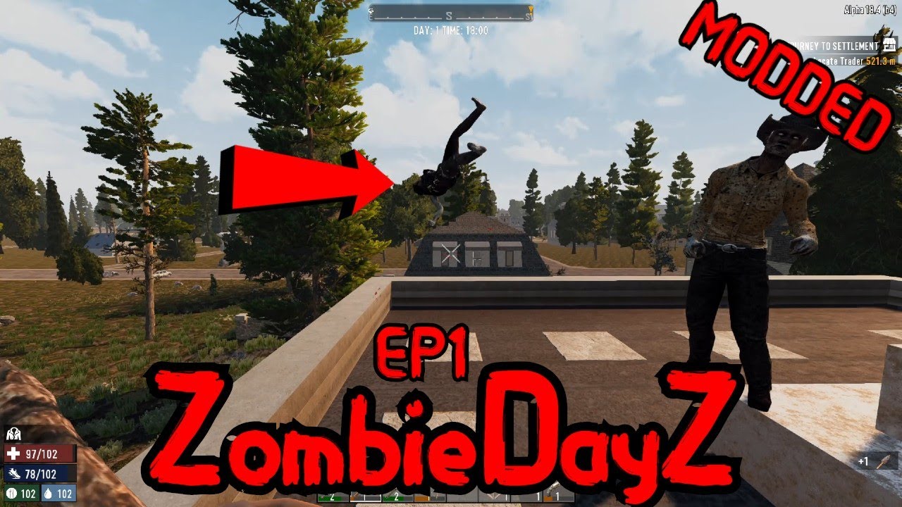 7 Days To Die | Getting Started! | ZombieDayZ Mod - YouTube