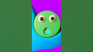 😂 Green Cube’s Shocked Face! | Funny 3D Animation 💚😱