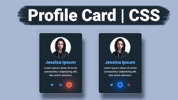 Design a Stunning Profile Card with HTML & CSS 👤 | Modern UI Tutorial  |  #coding #css #tutorial