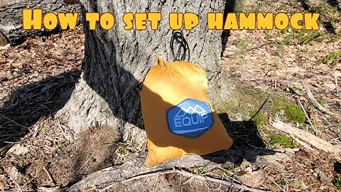 How To Set Up EQUIP Hammock