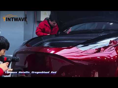 Red Vinyl Car Wrap