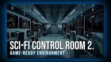 SciFi Control Room 2. | Game-Ready Environment | Unreal Engine 5.