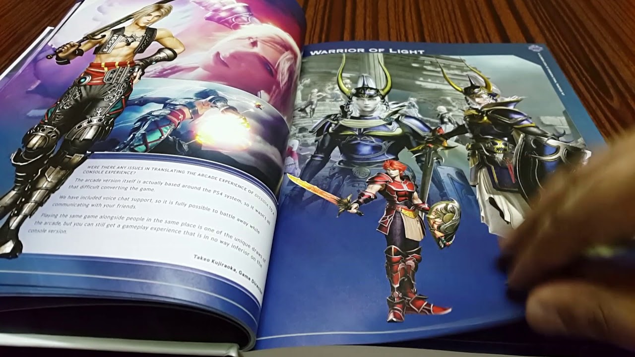 Dissidia Final Fantasy NT Prima Collector's Edition Guide Book - YouTube