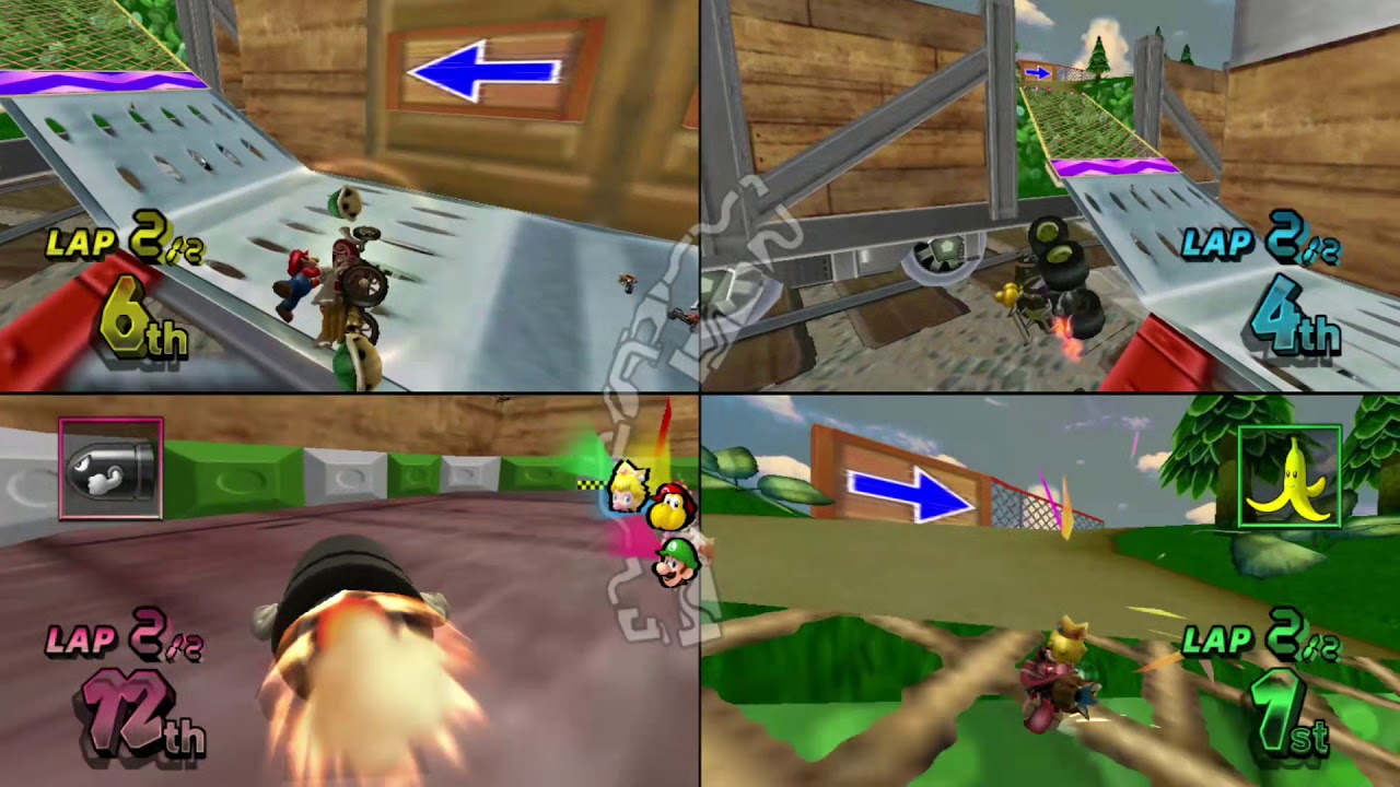 Mario Kart Wii Custom Tracks ✦ 4 Players 