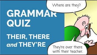 Their / There / They're - All Things Grammar