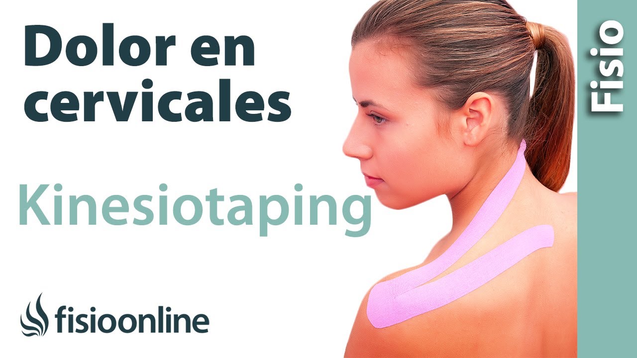 Aplicación de Kinesiotaping para cervicalgias o dolor de cuello.
