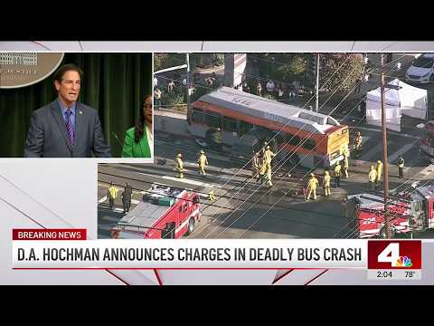 Breaking: Driver charged with second-degree murder in Los Angeles bus crash