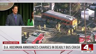 Breaking: Driver charged with second-degree murder in Los Angeles bus crash