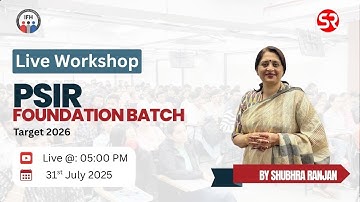 Live Workshop | Political Science & International Relations (PSIR) Course - Target 2026