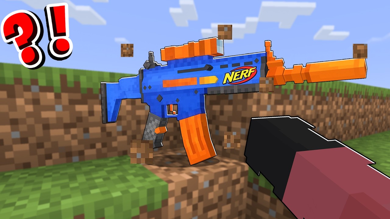 I Found NERF GUNS In Minecraft! (tagalog)