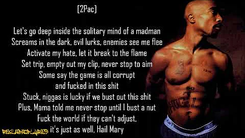 2Pac/Makaveli - Hail Mary ft. Outlawz (Lyrics)