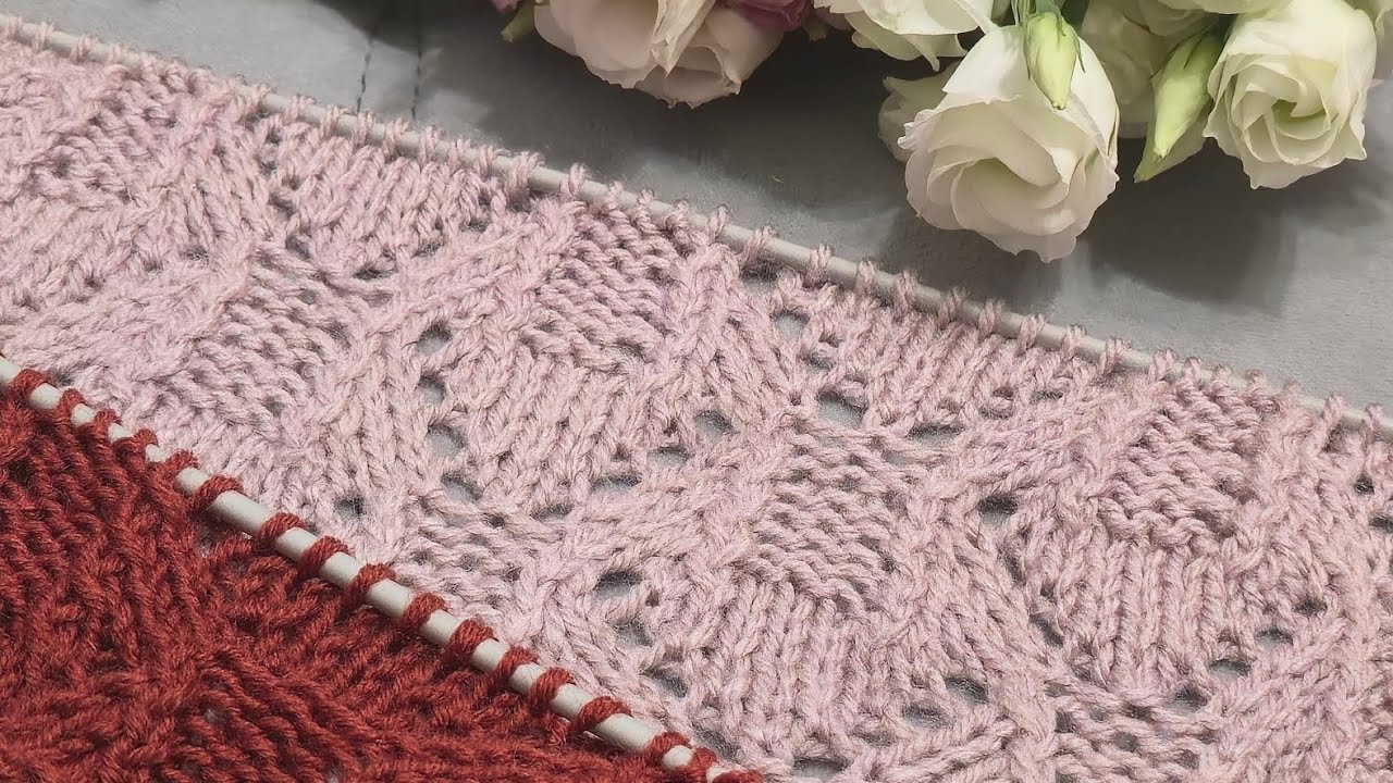 Узор, який прикрасить будь-який светр. Що лицьова, що зворотня сторона - вогонь. Схема в кінці!!!