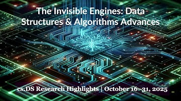 AI Frontiers: cs.DS Breakthroughs from 2025-10-16 to 2025-10-31