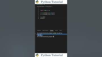Matrix Multiplication With Numpy | Python Tutorial