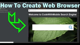 GUI Web Browser Created By CodeWithMobile