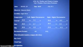 Unit 3 Wx observation