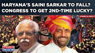 Haryana: BJP Faces 2-Front Congress, JJP Threat| Can Saini Survive? Khattar & Poll Math Say...
