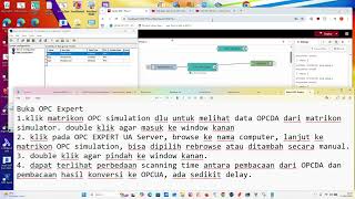 COnvert OPCDA to OPCUA using OPC Expert and Read by Nodered