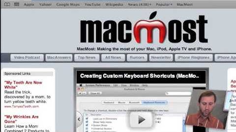 Building a MobileMe Web Site Without iWeb (MacMost Now 245)