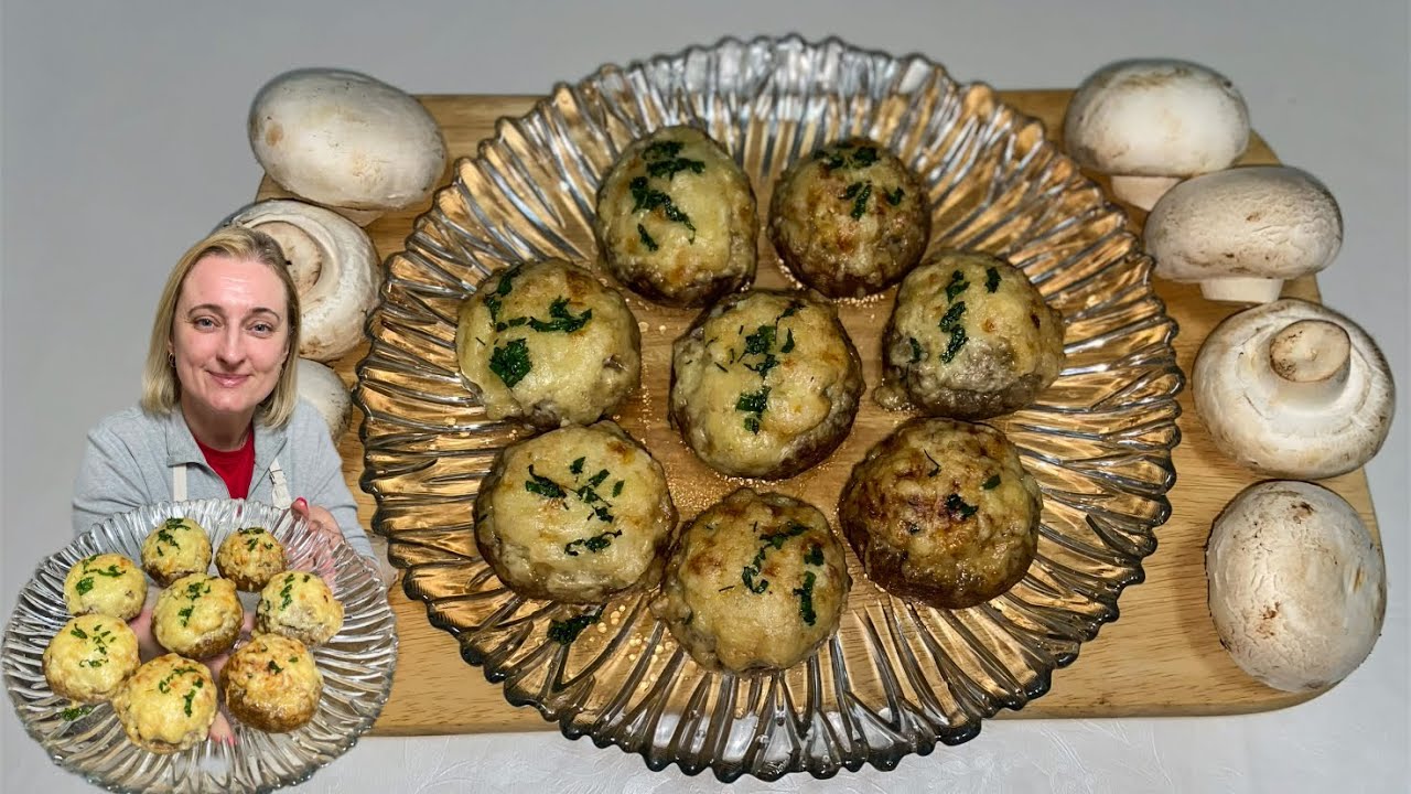 Receita de cogumelos recheados!