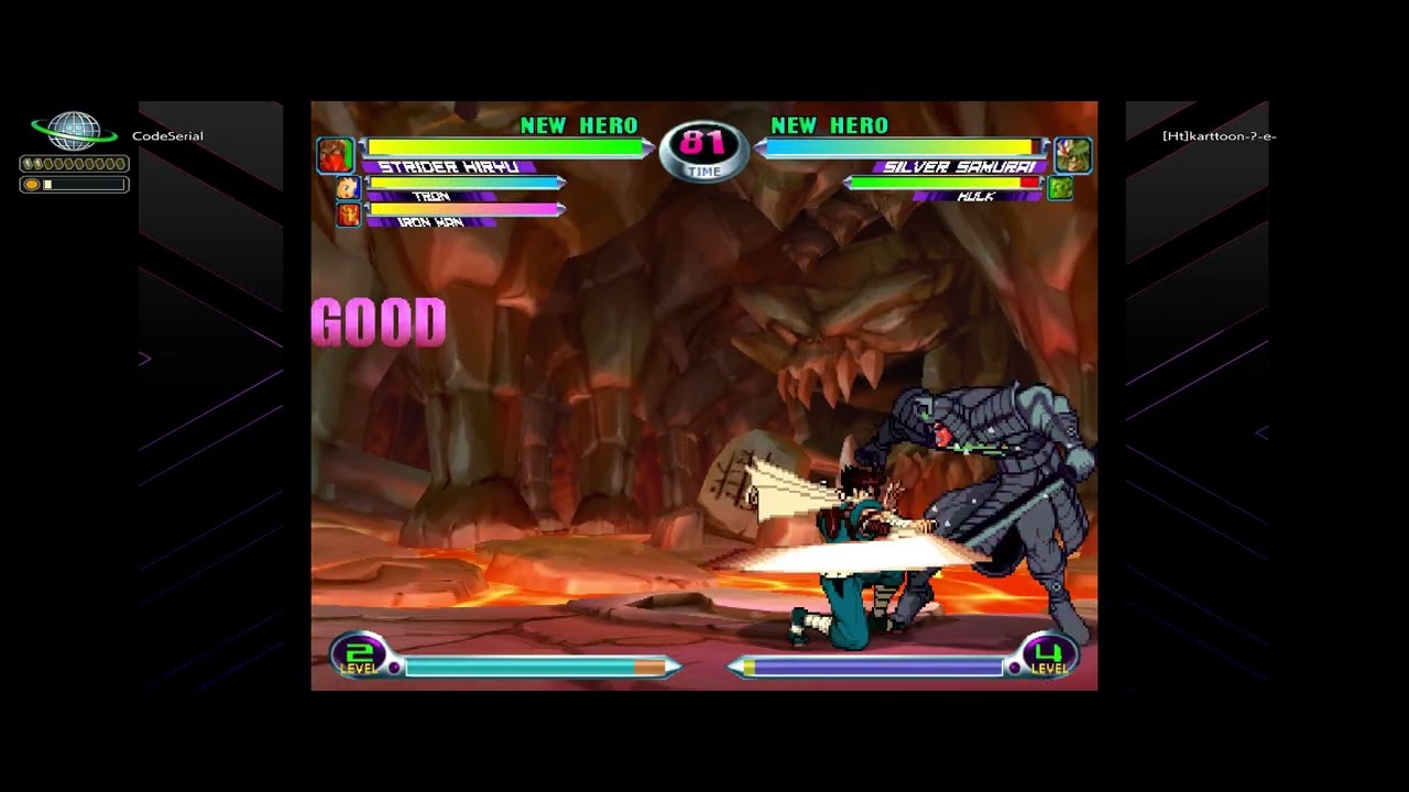 MvC2 karttoon (silsam/gief/hulk) vs CodeSerial (ironman/strider/tbonne) 15NOV2025