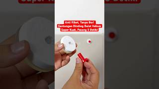 Anti Ribet, Tanpa Bor! Gantungan Dinding Bulat Vakum Super Kuat, Pasang 5 Detik!