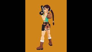 Lara Croft is pixelated perfection in this animati