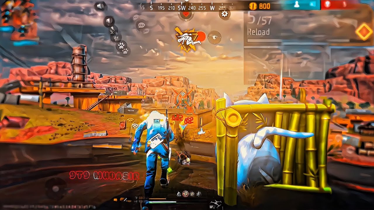 Free Fire ⚡️Sky Glow Slow Motion Video 💥 