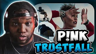 Vocalist Reacts - P!NK - TRUSTFALL (Official Video)