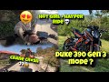 Hot girl ka sath Crazy hayper ride 💀 Duke 390 new mod ? crane Crash 👀 Friend got angry 😡