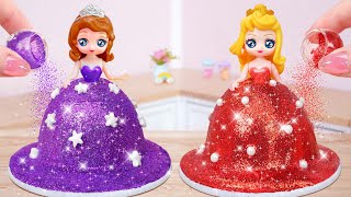 Beautiful Tiny Princess Cake  Amazing Miniature Pull Me Up Cake Recipe Decorating | Tsunami Cakes