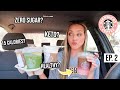 Trying my SUBSCRIBERS Healthy STARBUCKS Drinks