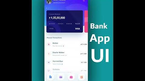 Mobile Banking App UI (User Interface) - Fourtek