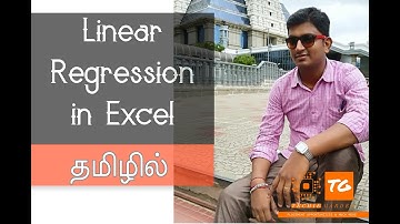 Machine learning in Tamil - Part 4 | # 4 Linear Regression in excel