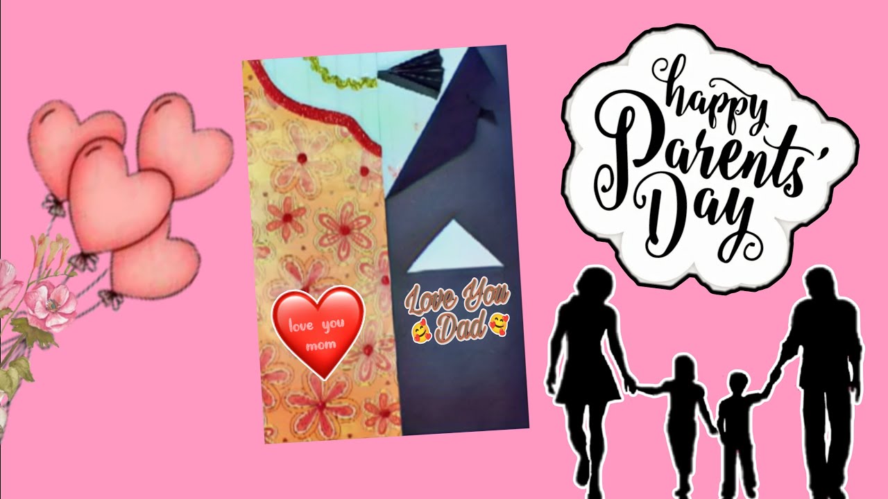 Easy parent's day greeting card handmade parent's day card parent's