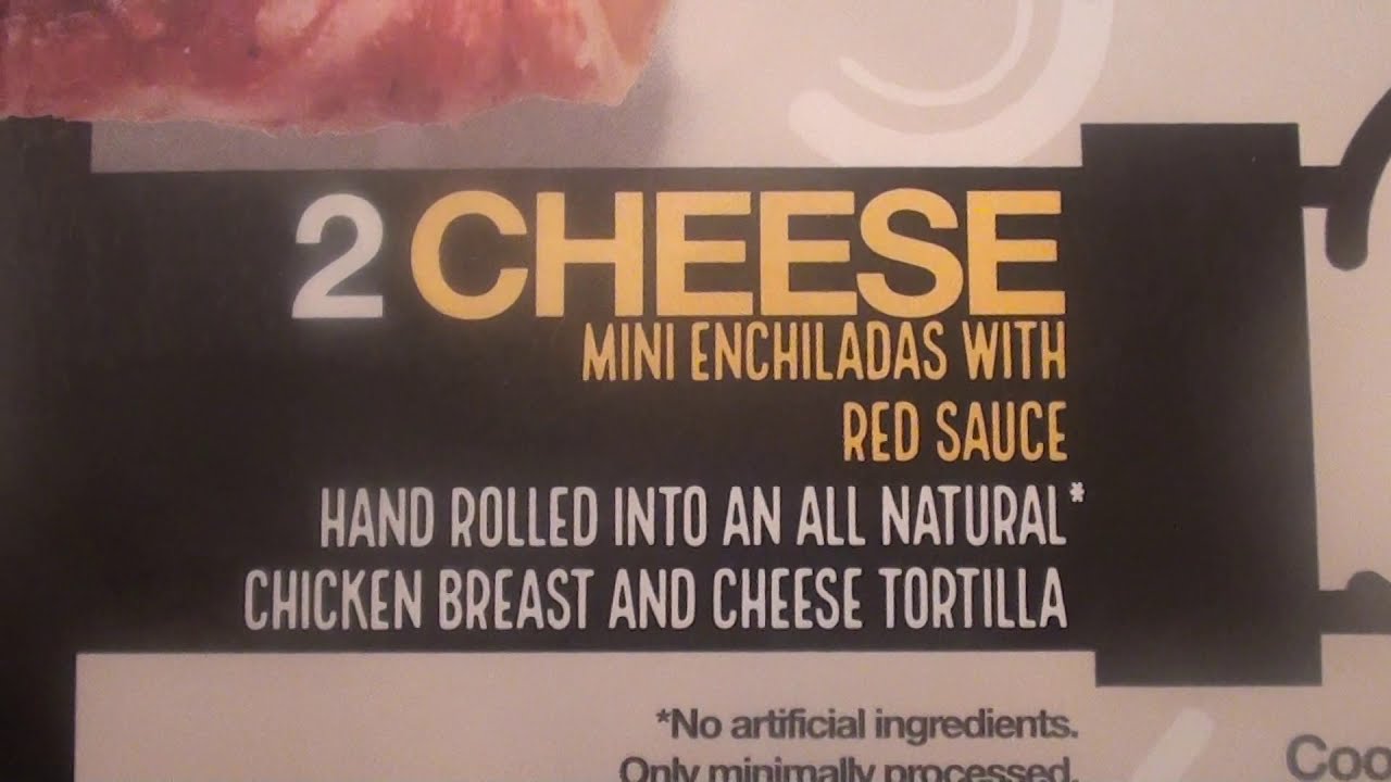 Realgood 2 Enchiladas Cheese FROZEN DINNER GLUTEN FREE YouTube