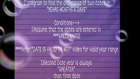 C program to find out difference of two dates in "YEARS MONTHS &DAYS"