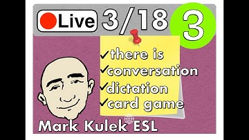 There Is + more (live English lesson) | Mark Kulek - ESL