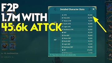 1.7M WITH ALMOST 46K ATTACK F2P - NI NO KUNI CROSS WORLDS!