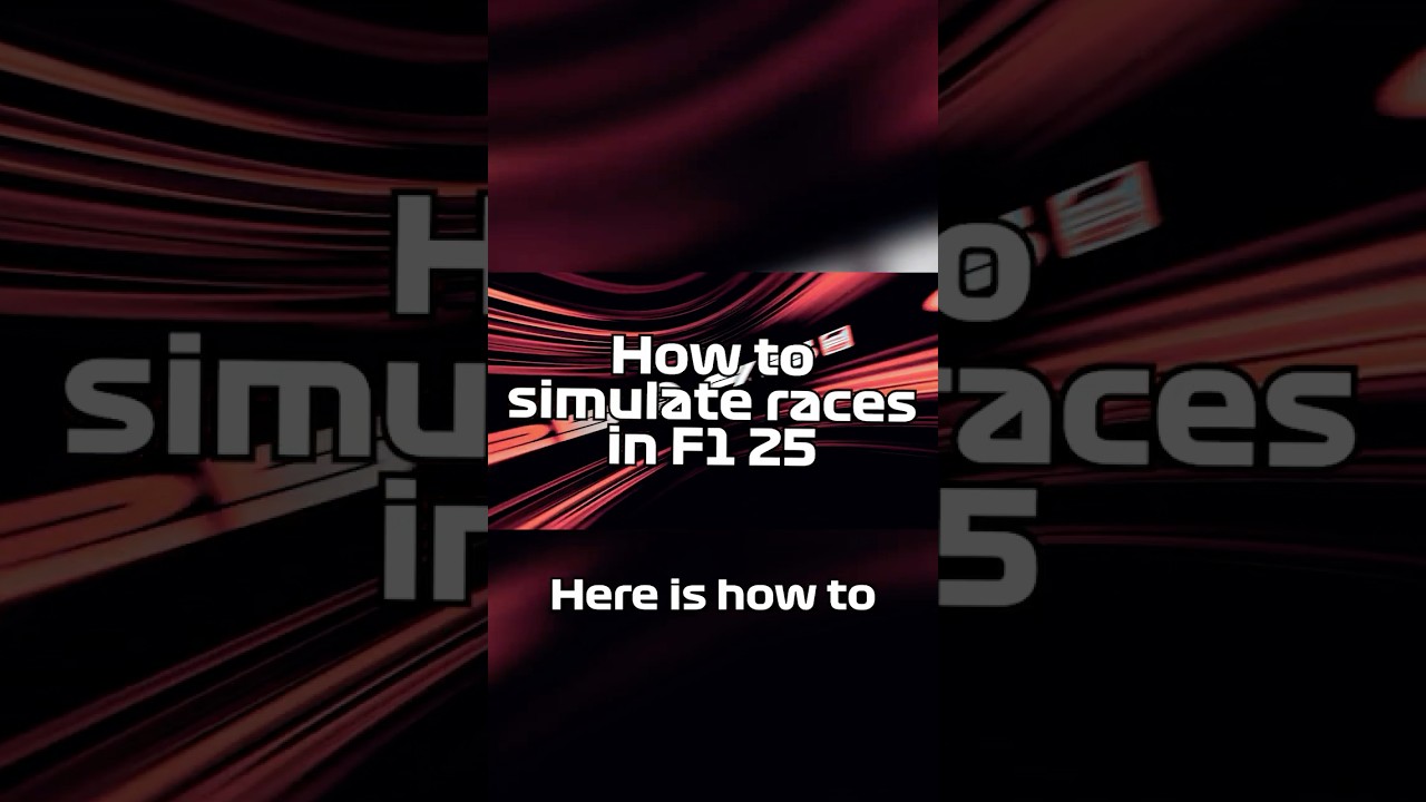 How to simulate races in F1 25 MyTeam 