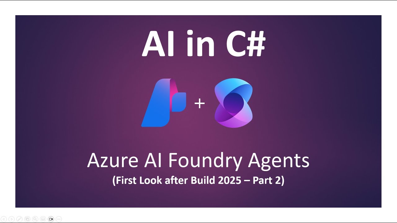 AI in C#: Azure Open AI Foundry Agents (MS Build 2025 - Part 2) [Legacy ...