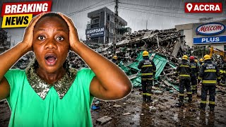 Another Building Collapse During Heavy Rainfall in Accra | Rescue Operations Underway at Avenor