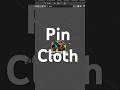 Unlock the Power of Pin Cloth in Blender #blendertricks #blendertips #blendertutorial