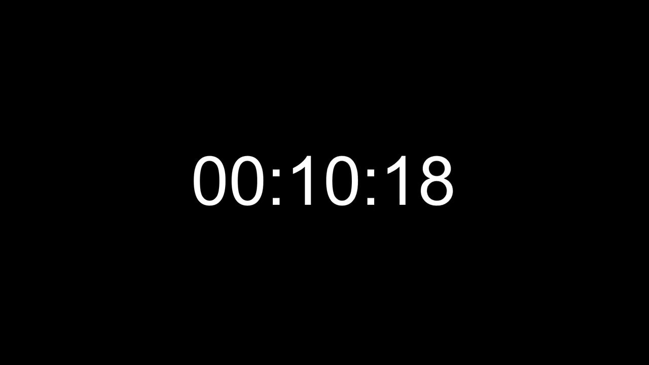 30 Seconds Black Screen Countdown Timer (No Sound) YouTube